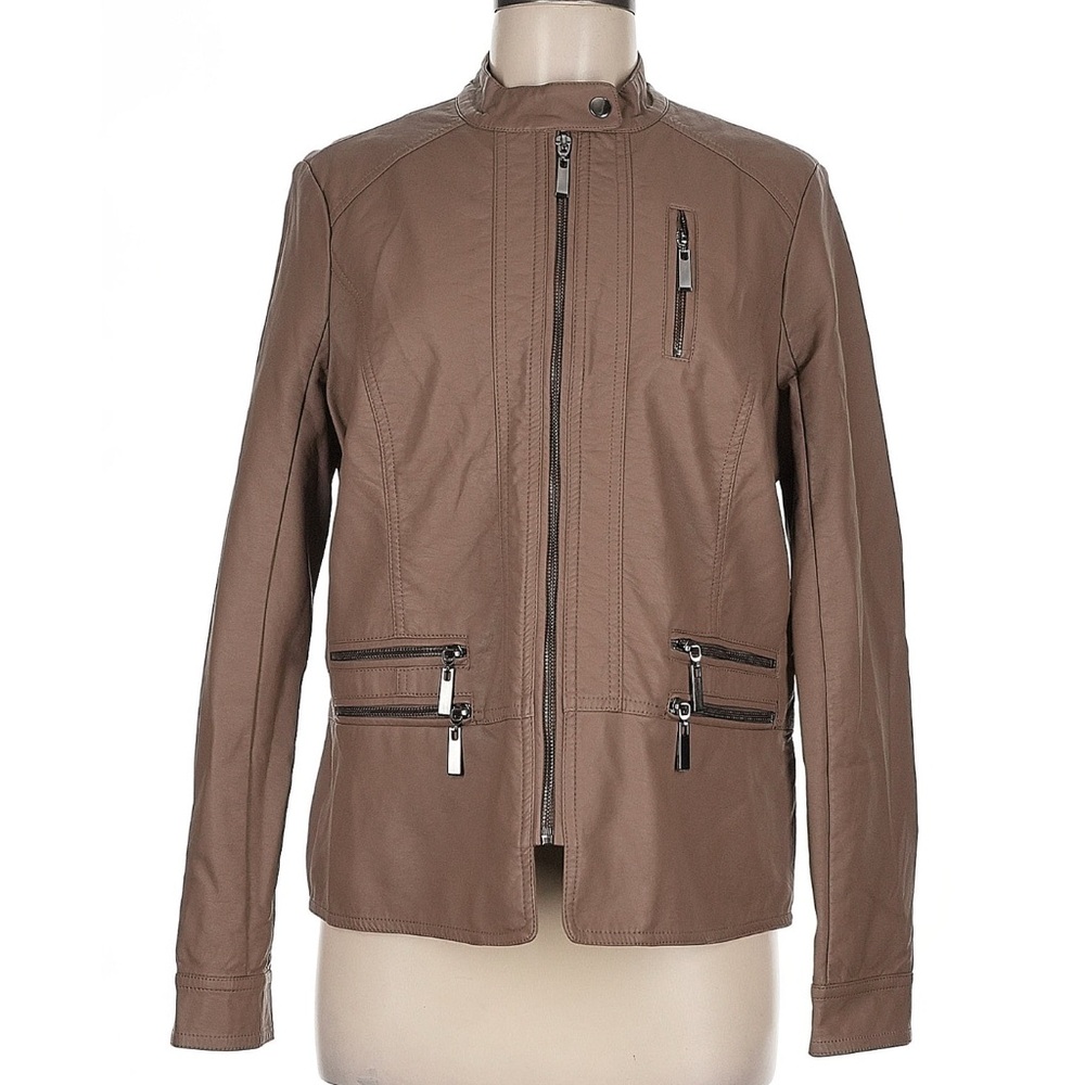 Apt. 9 Brown Leather Jacket